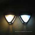 Lumière solaire de mur de barrière de triangle 2 LED imperméable à l&#39;eau de paysage sans fil de capteur de lumière Lumière blanche / naturelle de mur solaire de lumière solaire à éclairage extérieur imperméable à l&#39;eau